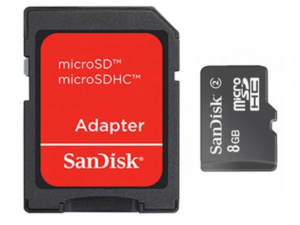 Cartão Micro SD 8GB Sandisk