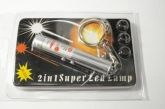 Laser Chaveiro 2 in 1 Super Led Lamp